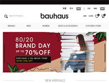 Tablet Screenshot of bauhaus.com.hk