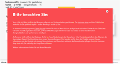 Desktop Screenshot of bauhaus.de